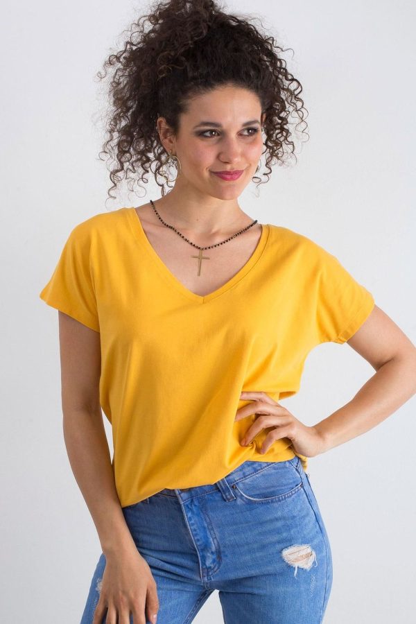 Orange T-shirt in Women`s Tops, T-shirts, Singlets with Cotton and Spandex