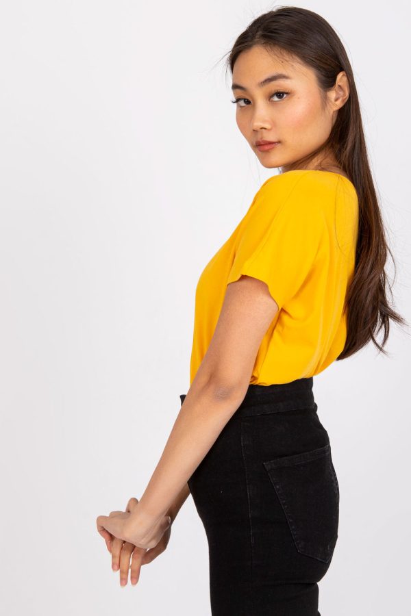 Orange T-shirt in Women`s Tops, T-shirts, Singlets with Cotton and Spandex