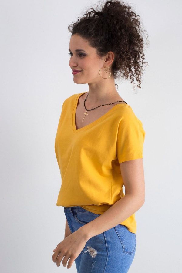 Orange T-shirt in Women`s Tops, T-shirts, Singlets with Cotton and Spandex
