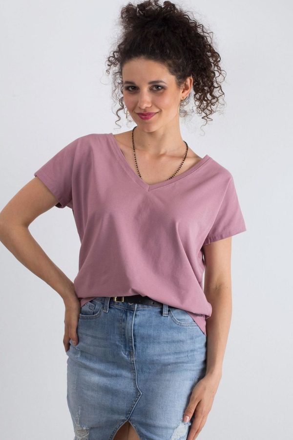 Pink T-shirt in Women`s Tops, T-shirts, Singlets with Cotton and Spandex