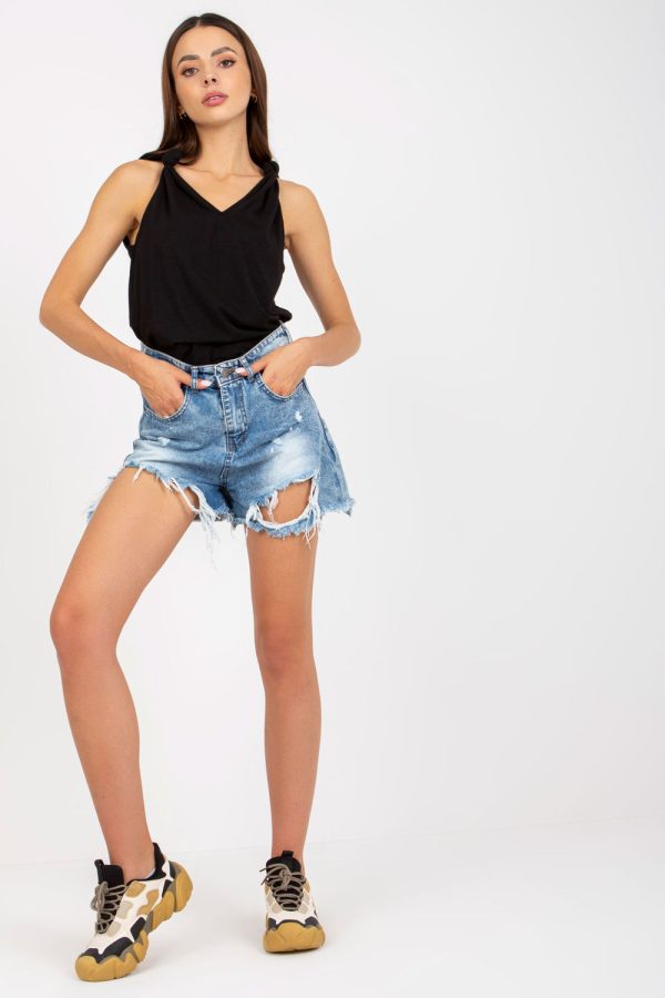 Black Top in Undershirts / Tops with Cotton and Spandex