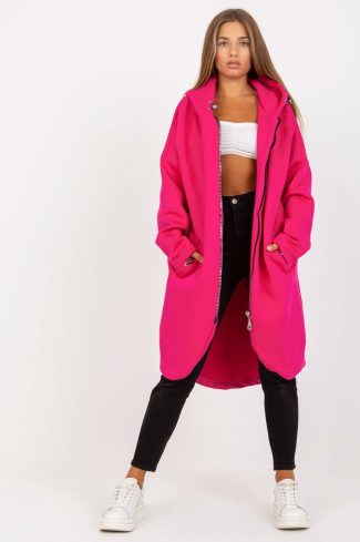 Pink Sweatshirt in Sweatshirts For Women with Cotton and Spandex