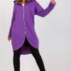Violet Sweatshirt in Sweatshirts For Women with Cotton and Spandex