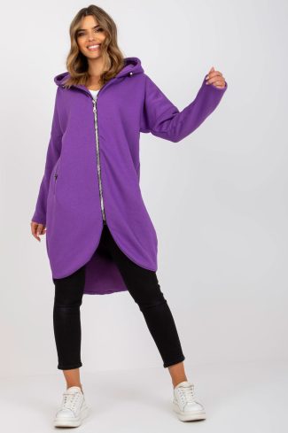 Violet Sweatshirt in Sweatshirts For Women with Cotton and Spandex
