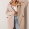 Beige Sweatshirt in Sweatshirts For Women with Cotton and Spandex