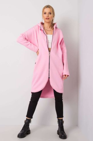 Pink Sweatshirt in Sweatshirts For Women with Cotton and Spandex