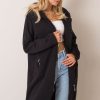 Black Sweatshirt in Sweatshirts For Women with Cotton and Spandex
