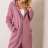 Pink Sweatshirt in Sweatshirts For Women with Cotton and Spandex