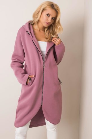 Pink Sweatshirt in Sweatshirts For Women with Cotton and Spandex
