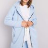Blue Sweatshirt in Sweatshirts For Women with Cotton and Spandex