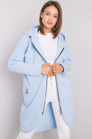 Blue Sweatshirt in Sweatshirts For Women with Cotton and Spandex