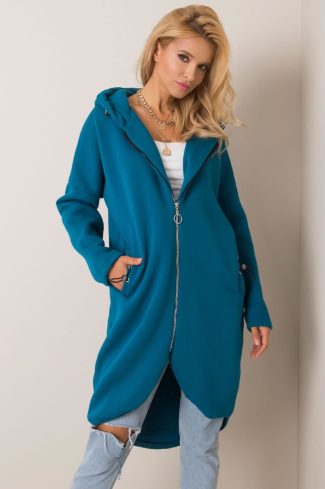 Green Sweatshirt in Sweatshirts For Women with Cotton and Spandex