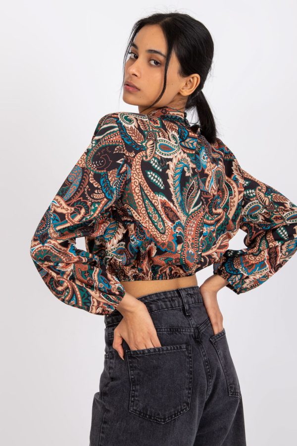 Beige Blouse in Women`s Blouses, Tunics with Spandex and Polyester