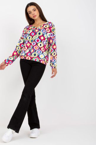 Pink Sweatshirt in Sweatshirts For Women with Spandex and Viscose