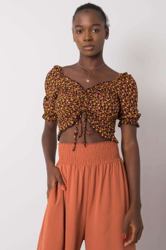 Black Blouse in Women`s Blouses, Tunics with Cotton and Spandex