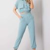 946302 Green Women Trousers in Pants, Trousers, Shorts with Spandex and Polyester