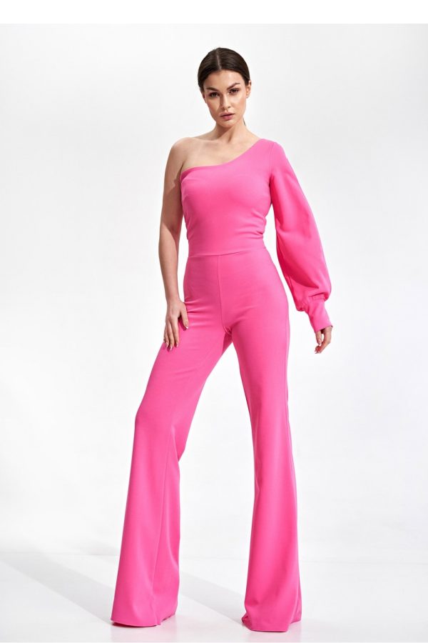 Pink Suit in Playsuits For Women with Spandex and Polyester