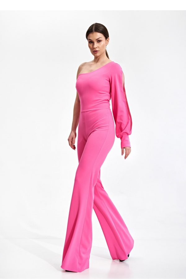 Pink Suit in Playsuits For Women with Spandex and Polyester