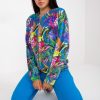 948248 Blue Sweatshirt in Sweatshirts For Women with Spandex and Viscose