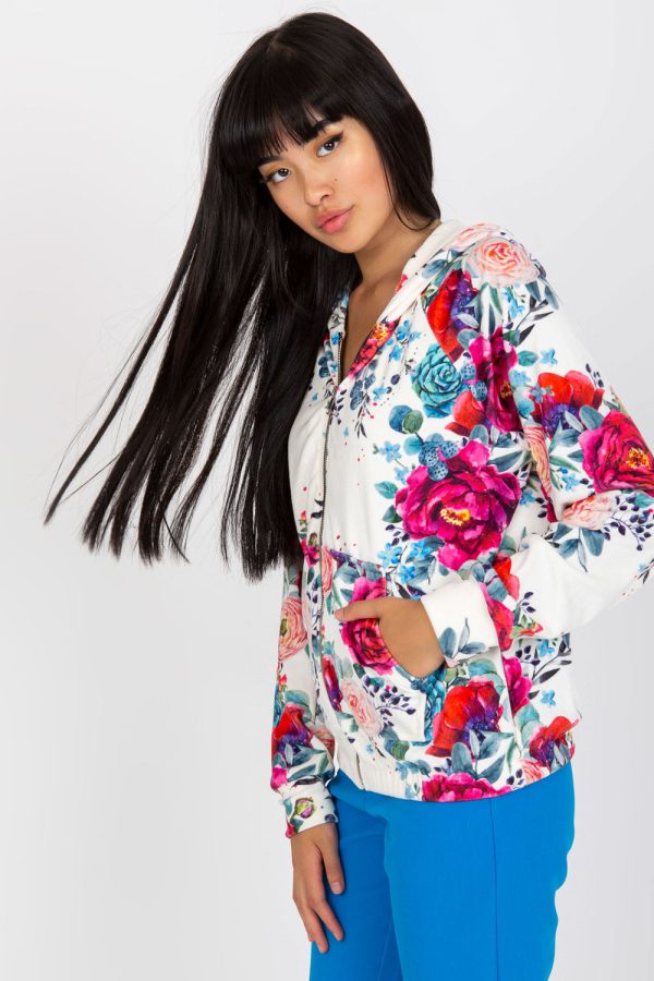 Red Sweatshirt in Sweatshirts For Women with Spandex and Viscose