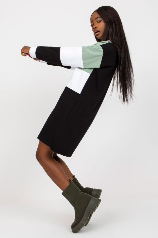 Black Daydress in Day Dresses with Cotton and Spandex