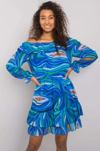 Blue Daydress...Spandex, Polyester and Viscose