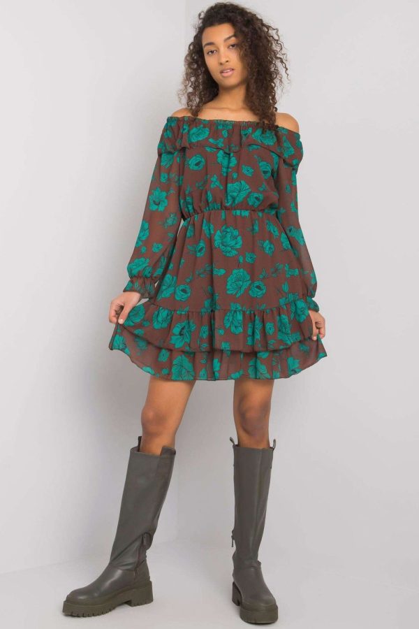 brown Daydress model 169539 Italy Moda