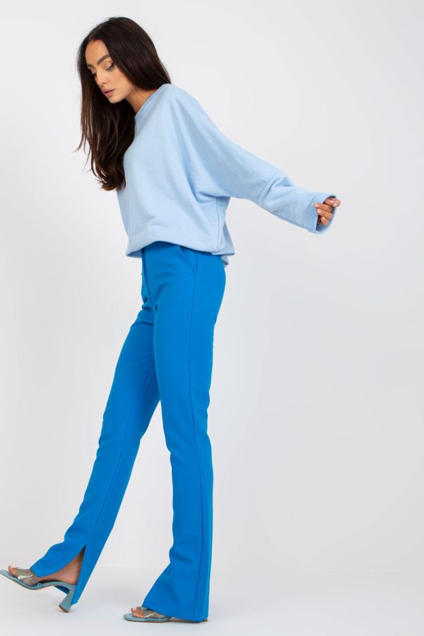 Blue Sweatshirt in Sweatshirts For Women with Cotton and Spandex