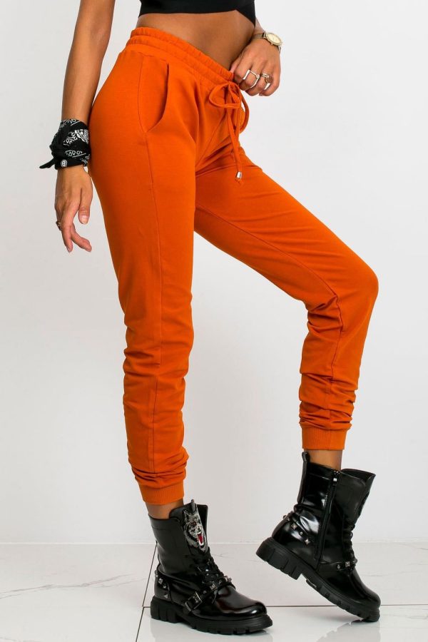 Pink Tracksuit Trousers in Women`s Tracksuit Bottoms, Sports Pants with Cotton and Spandex