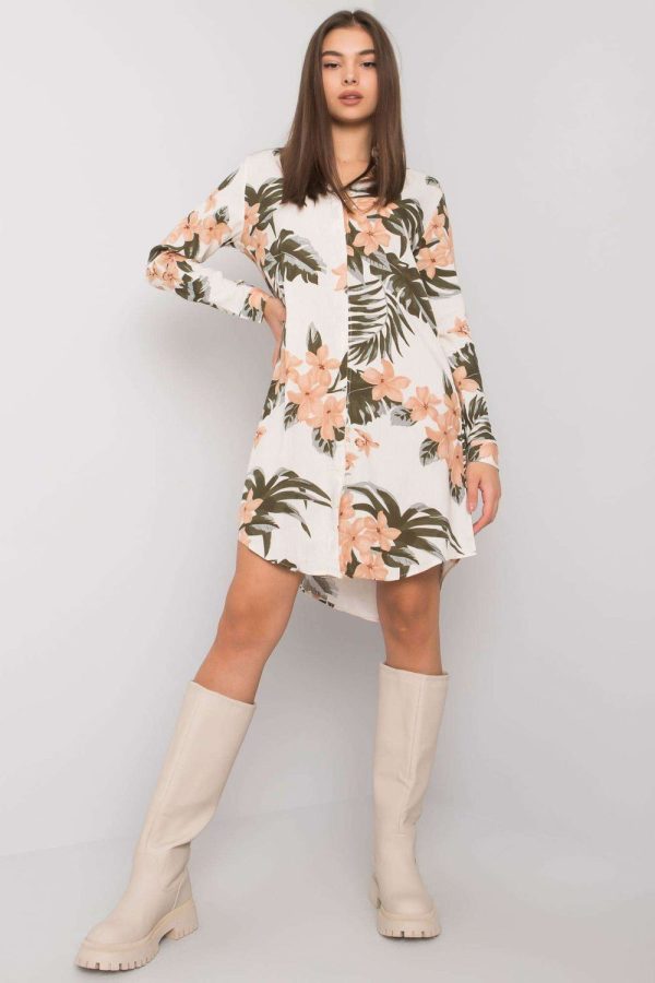 Beige Daydress in Day Dresses with Viscose