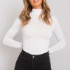 White Turtleneck in Sweaters, Pullovers, Jumpers, Turtlenecks, Boleros, Shrugs with Spandex and Viscose