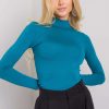 Green Turtleneck in Sweaters, Pullovers, Jumpers, Turtlenecks, Boleros, Shrugs with Spandex and Viscose