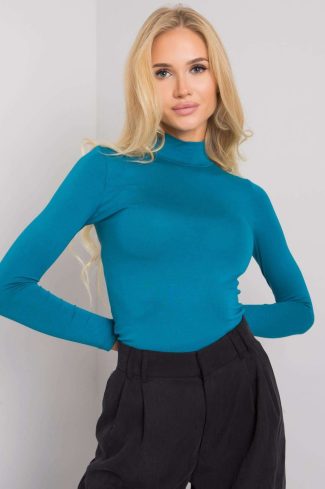 Green Turtleneck in Sweaters, Pullovers, Jumpers, Turtlenecks, Boleros, Shrugs with Spandex and Viscose