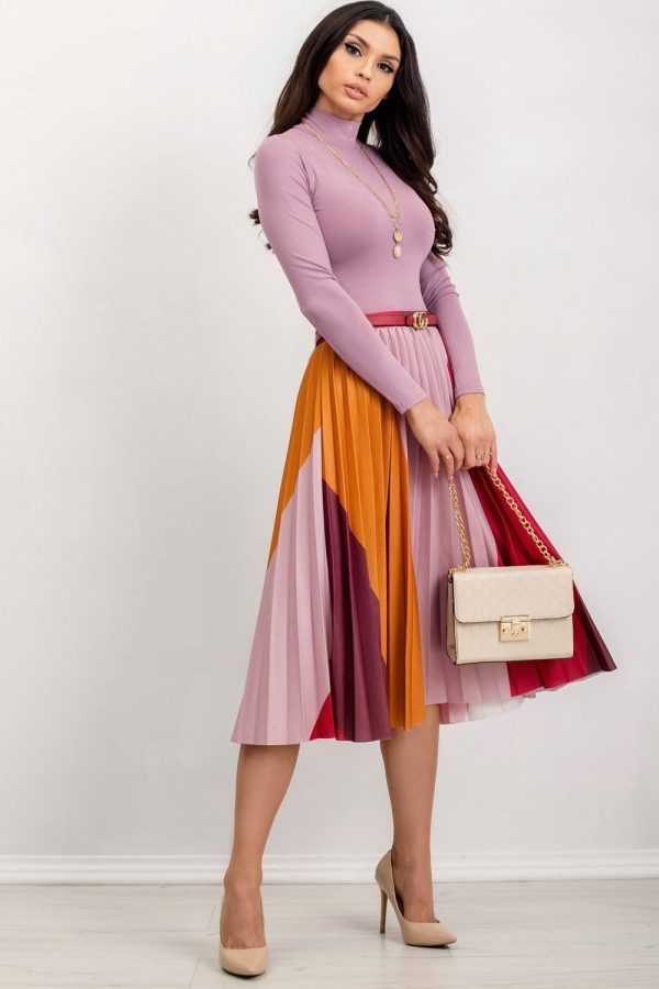 Pink Turtleneck in Sweaters, Pullovers, Jumpers, Turtlenecks, Boleros, Shrugs with Spandex and Viscose