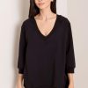 Black Sweatshirt in Sweatshirts For Women with Cotton and Spandex