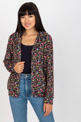 Black Sweatshirt in Sweatshirts For Women with Spandex and Viscose