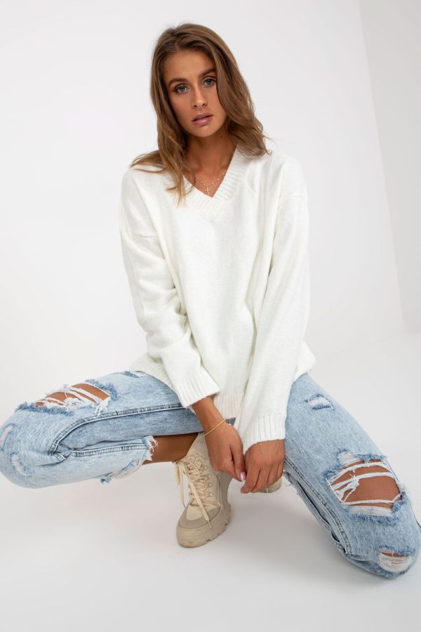 Beige Jumper in Sweaters, Pullovers, Jumpers, Turtlenecks, Boleros, Shrugs with Acrylic, Spandex and Polyester