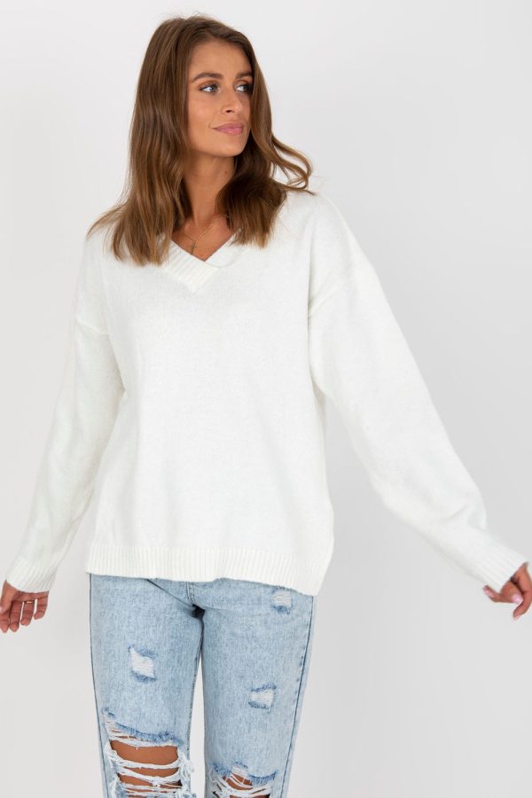 Beige Jumper in Sweaters, Pullovers, Jumpers, Turtlenecks, Boleros, Shrugs with Acrylic, Spandex and Polyester