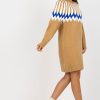 Brown Daydress in Day Dresses with Acrylic, Spandex and Polyester