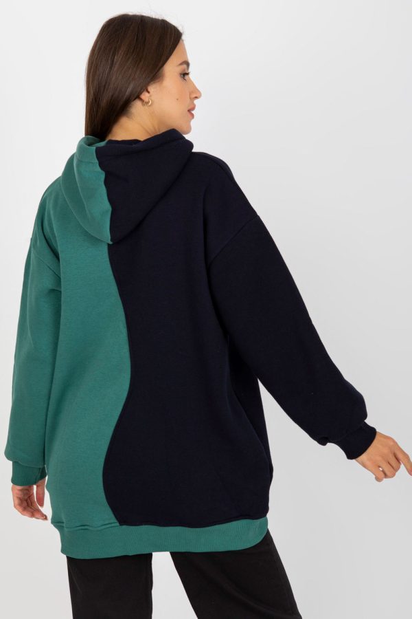 Black Sweatshirt in Sweatshirts For Women with Cotton and Spandex
