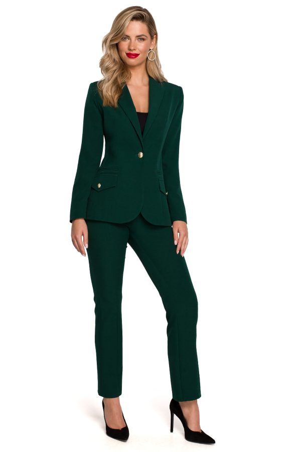 Green Jacket in Jackets, Vests For Women with Spandex and Polyester