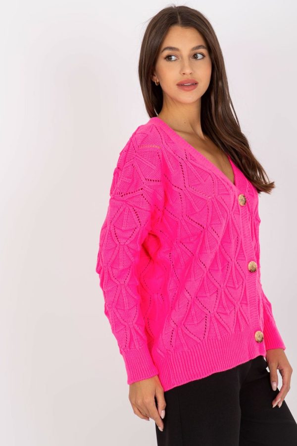 Pink Cardigan in Cardigans For Women, Ponchos with Acrylic