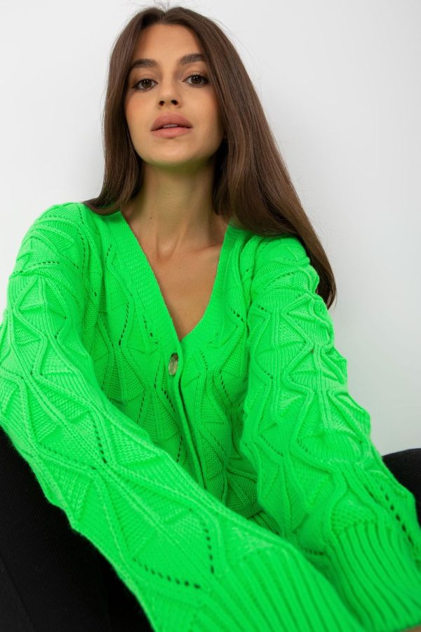 Green Cardigan in Cardigans For Women, Ponchos with Acrylic