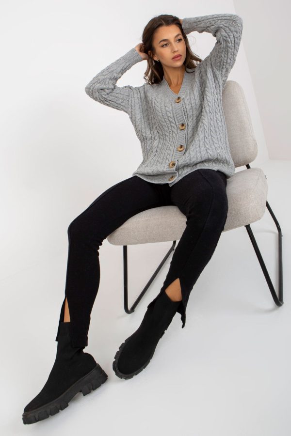 Grey Cardigan in Cardigans For Women, Ponchos with Acrylic