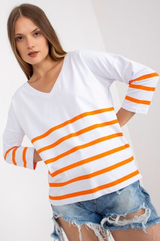 White Blouse in Women`s Blouses, Tunics with Cotton and Spandex