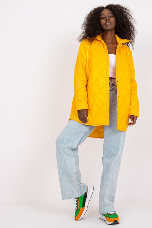 Yellow Jacket in Women`s Coats, Jackets with Polyester