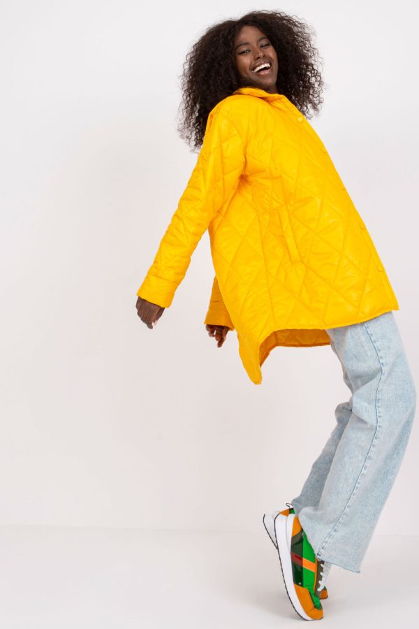 Yellow Jacket in Women`s Coats, Jackets with Polyester