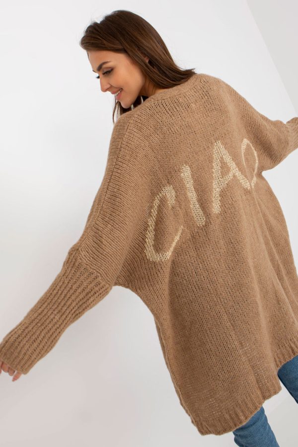 Beige Cardigan in Cardigans For Women, Ponchos with Acrylic, Polyamide, Viscose and Wool
