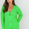 Green Cardigan in Cardigans For Women, Ponchos with Acrylic