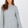 Grey Jumper in Sweaters, Pullovers, Jumpers, Turtlenecks, Boleros, Shrugs with Acrylic and Wool